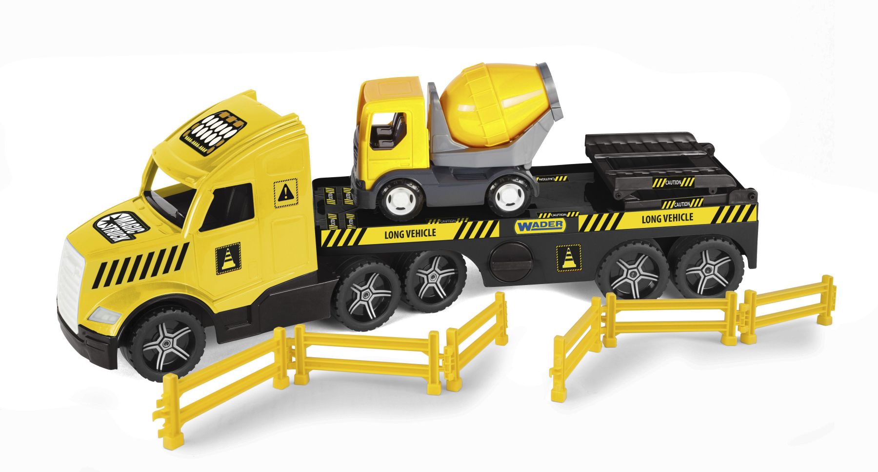 Машинка Wader Magic truck Technic Евакуатор з бетонозмішувачем (36460)