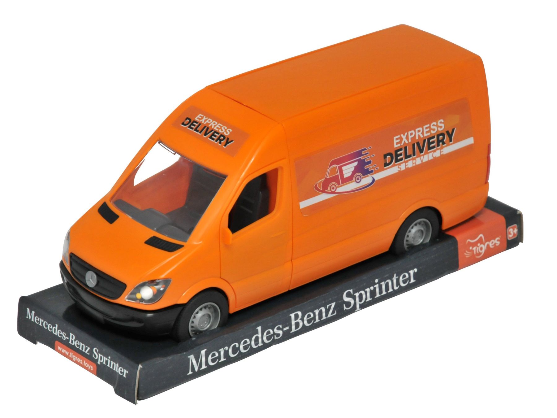 Автомобіль Tigres Mercedes-Benz Sprinter вантажний помаранчевий (39719)