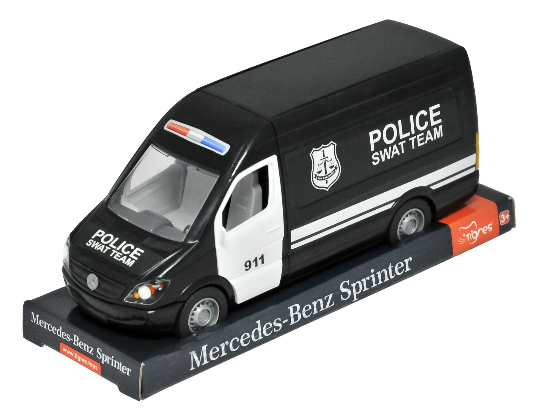 Автомобіль Tigres Mercedes-Benz Sprinter вантажний чорний (39721)