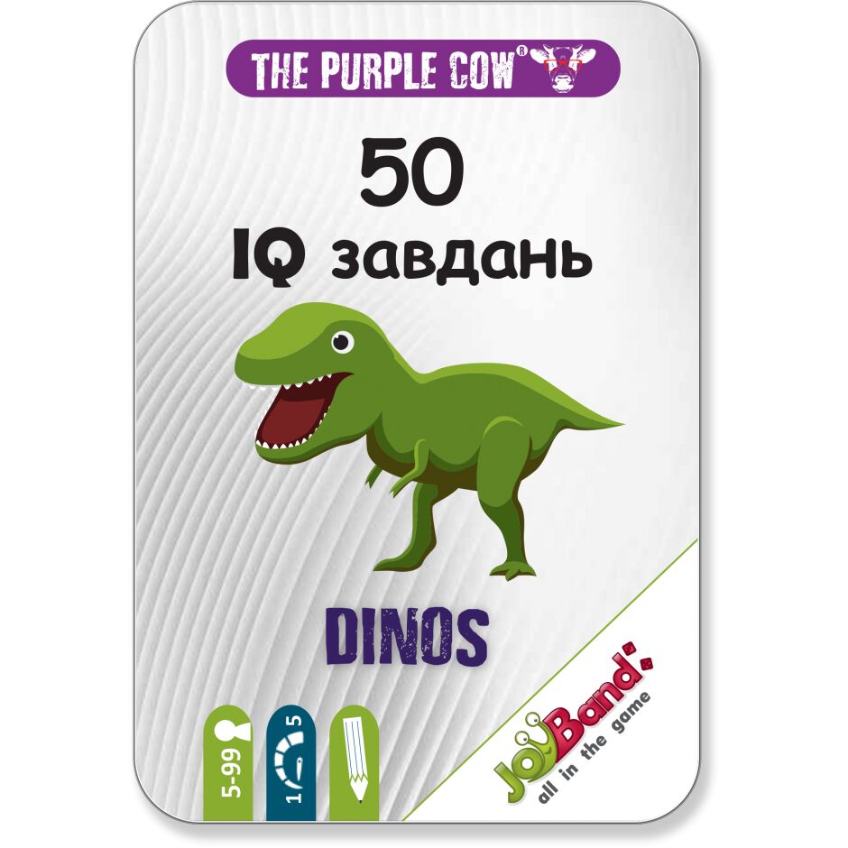 Настільна гра JoyBand 50 IQ завдань Динозаври (3361)