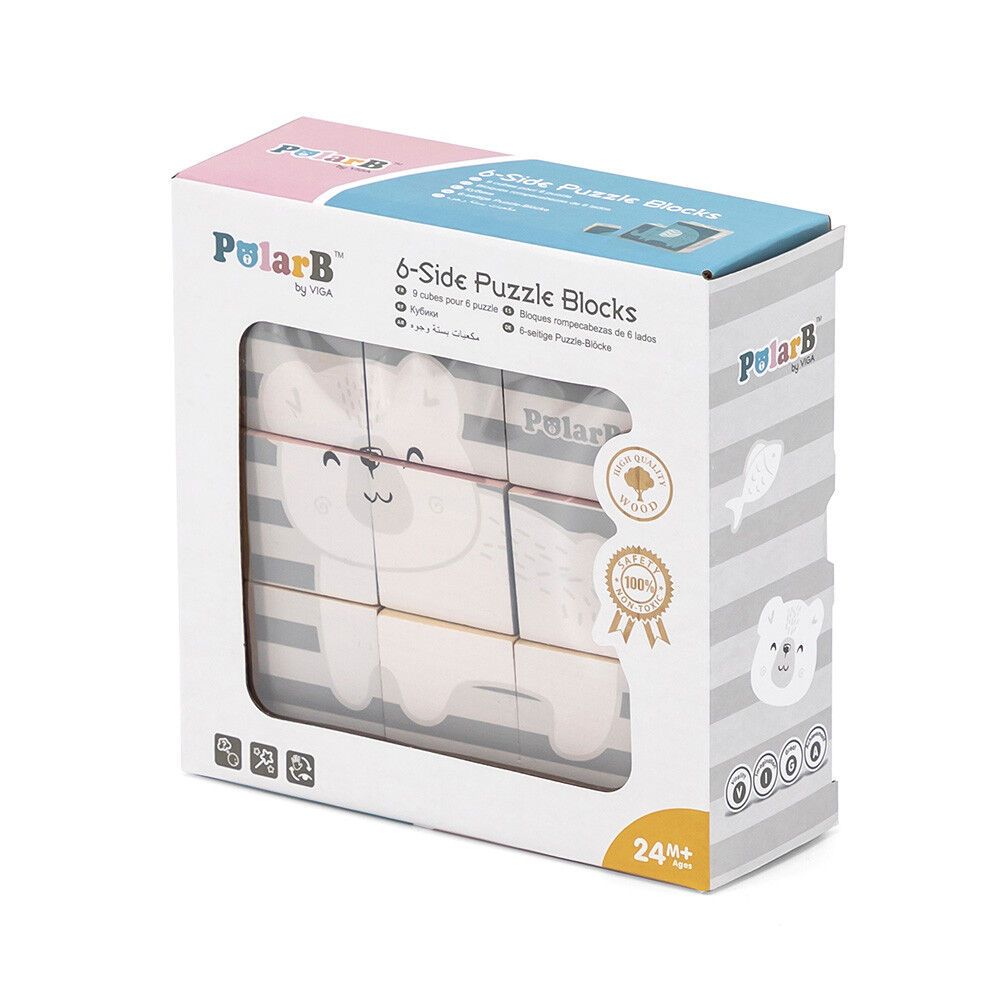 Пазл-кубики Viga Toys PolarB Тварини (44024)