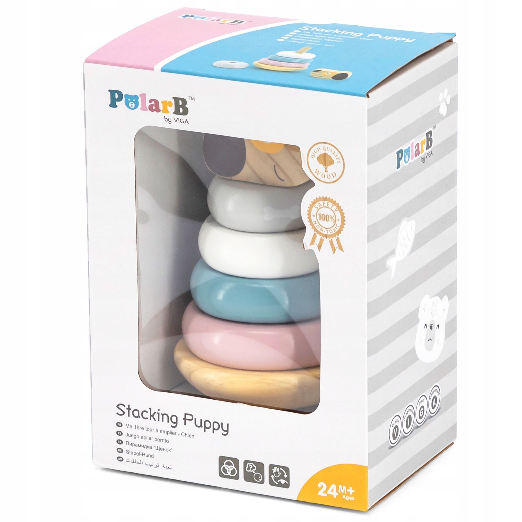 Пірамідка Viga Toys PolarB Собачка (44042)