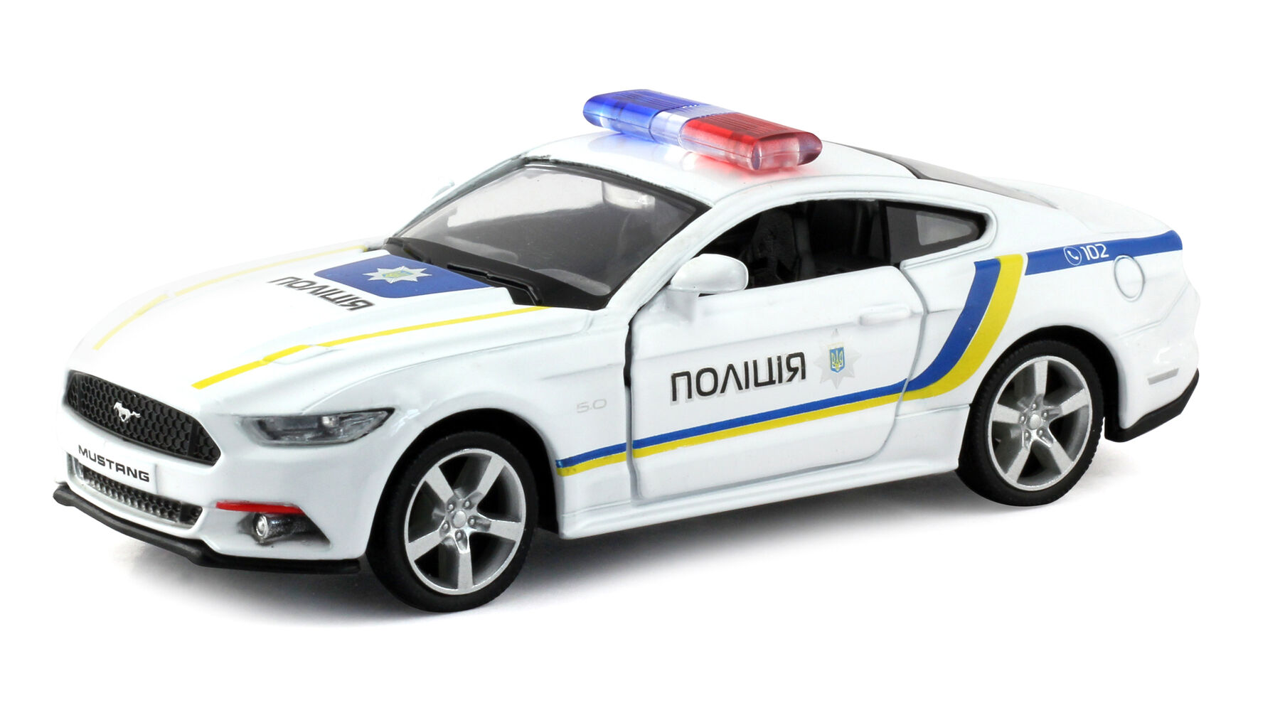 Автомодель Uni-Fortune Ford Mustang Українська поліція (554029P-UKR)
