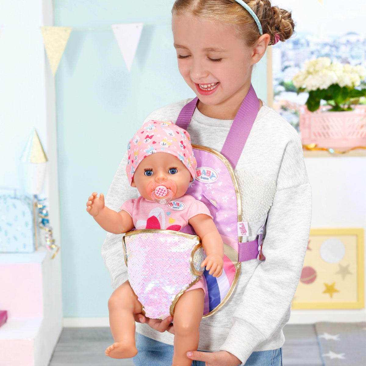 Рюкзак-кенгуру для ляльки Baby Born День Народження Прогулянка (831113)