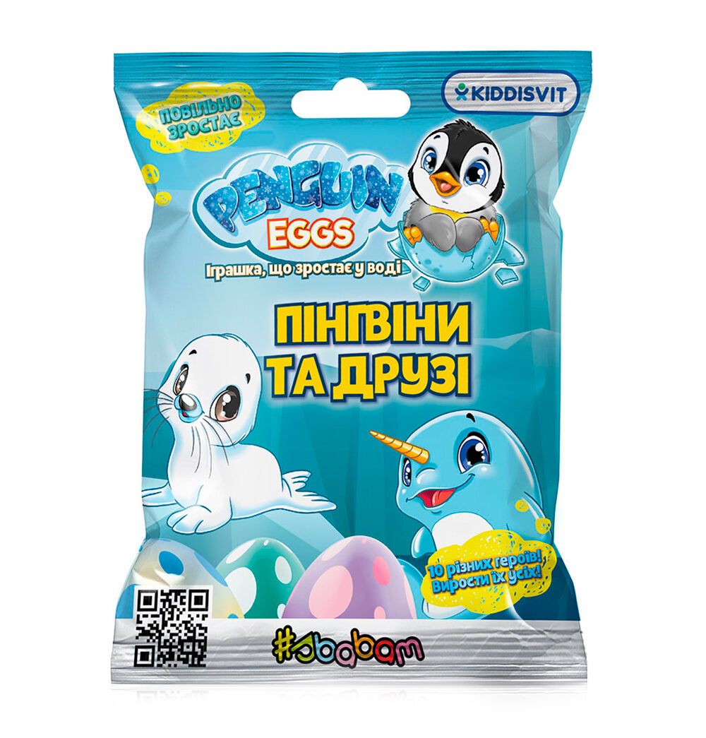 Фігурка, що зростає в яйці Sbabam Penguin Еggs Пінгвіни та друзі (T049-2019)