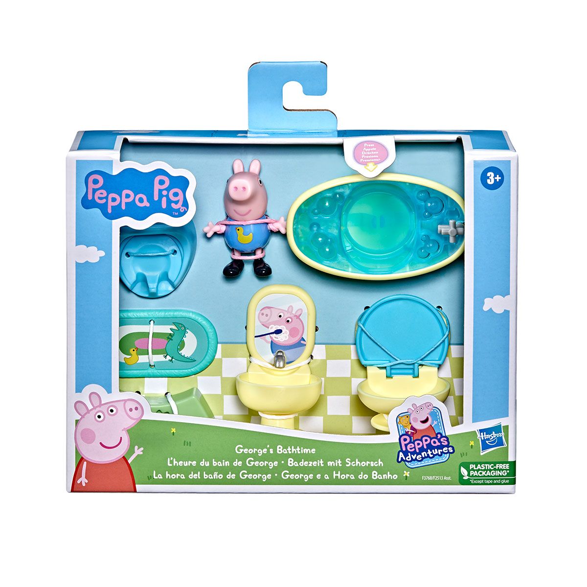 Ігровий набір Peppa Ванна кімната з фігуркою Джорджа (F3768)