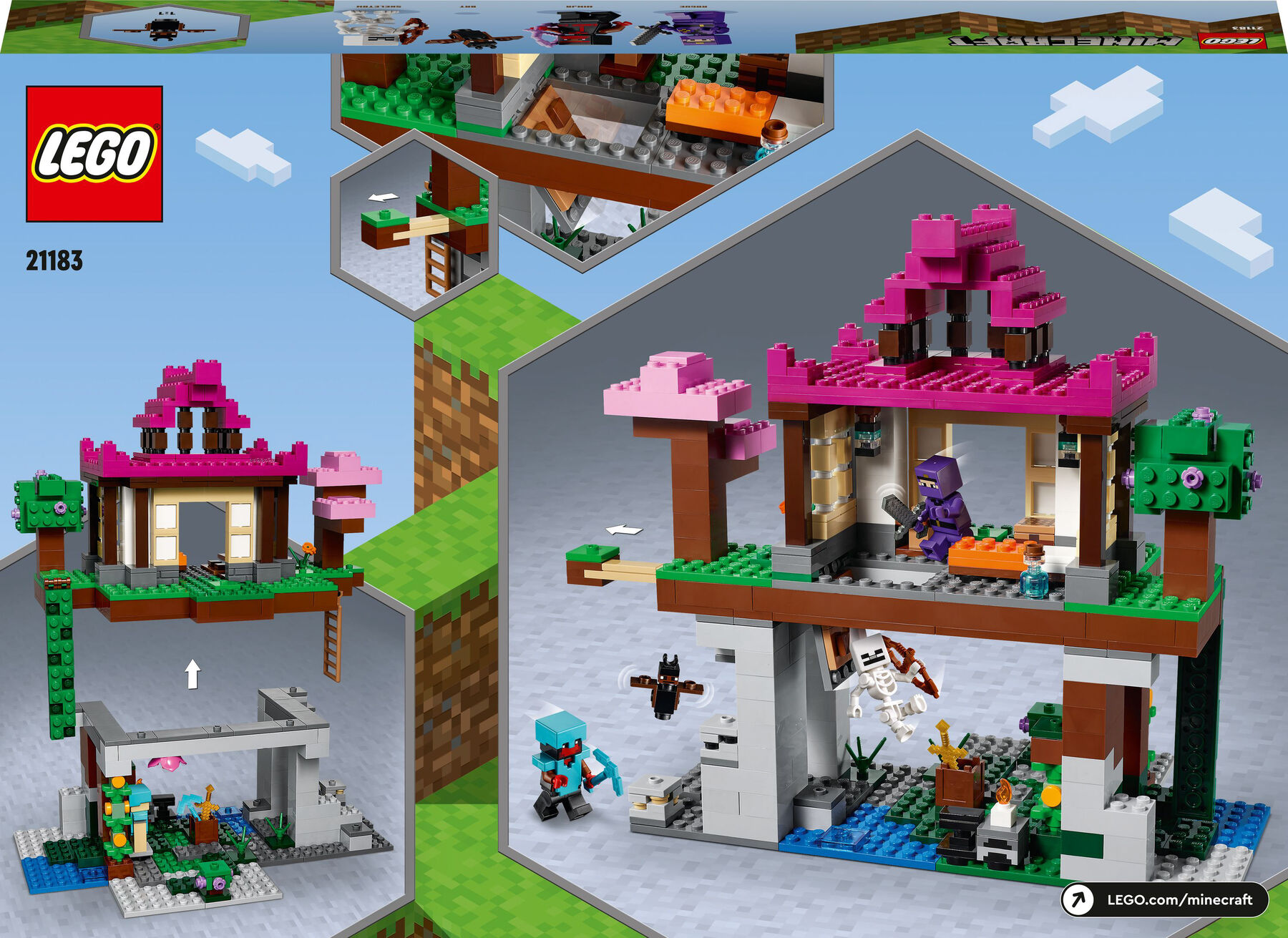 Конструктор LEGO Minecraft Тренувальна база (21183)