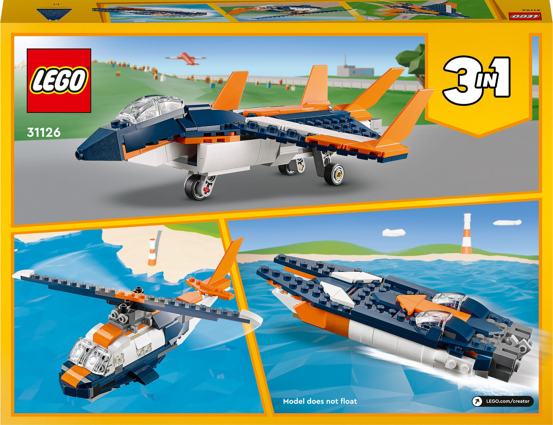 Конструктор LEGO Creator Надзвуковий літак (31126)