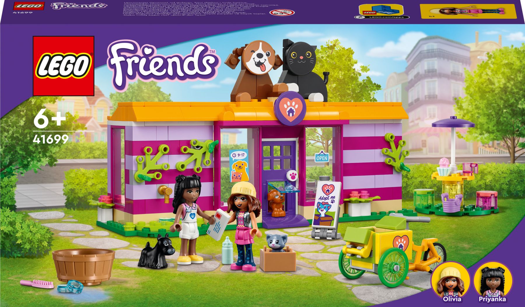Конструктор LEGO Friends Кафе та притулок для тварин (41699)