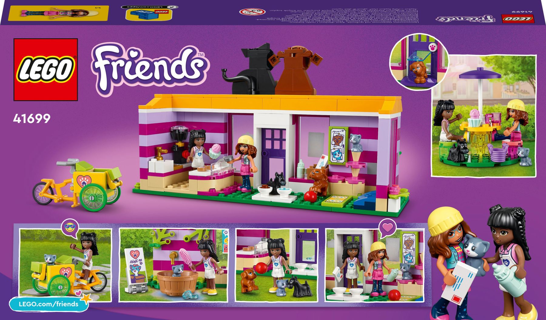 Конструктор LEGO Friends Кафе та притулок для тварин (41699)