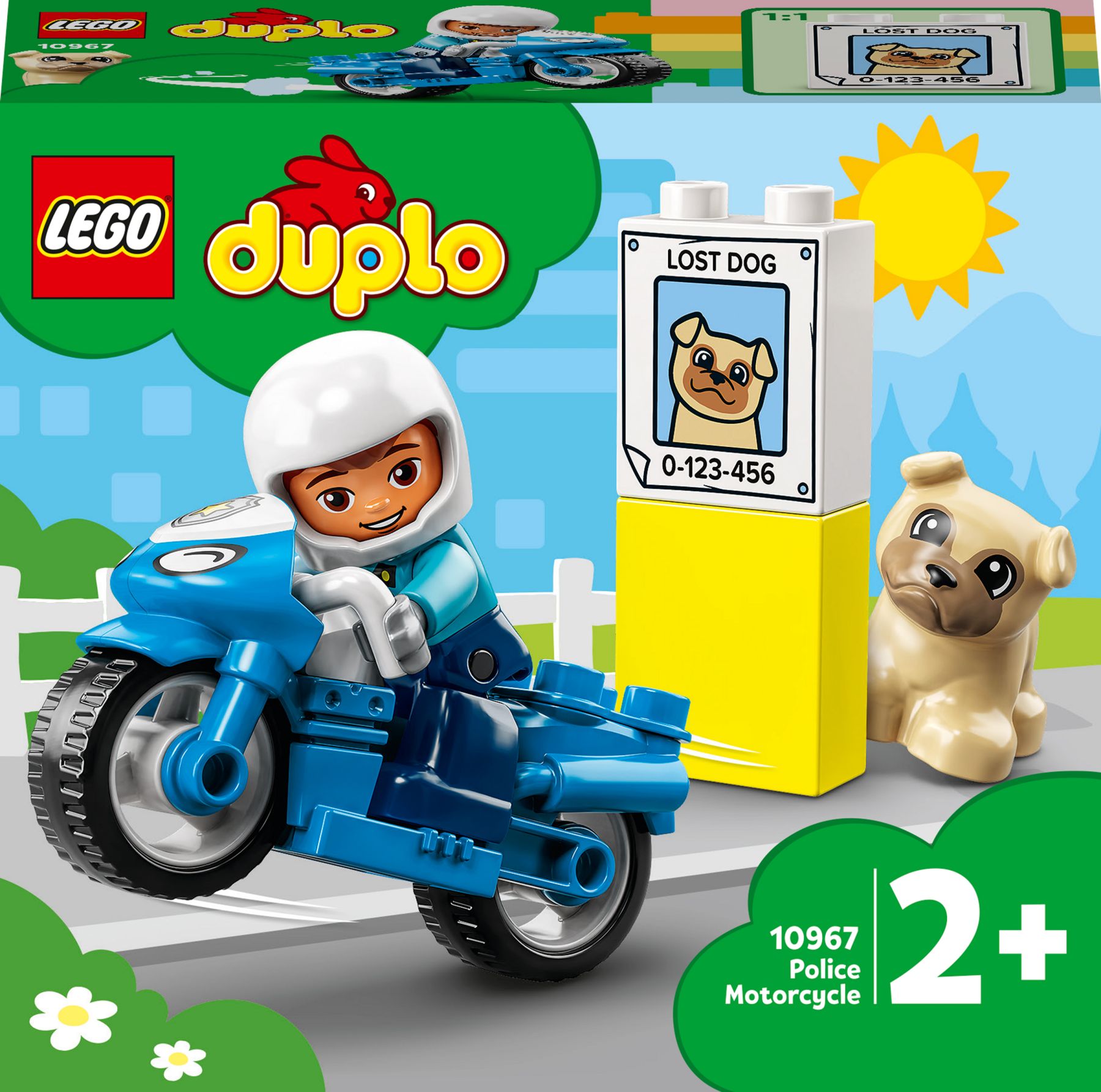Конструктор LEGO DUPLO Реск′ю Поліцейський мотоцикл (10967)