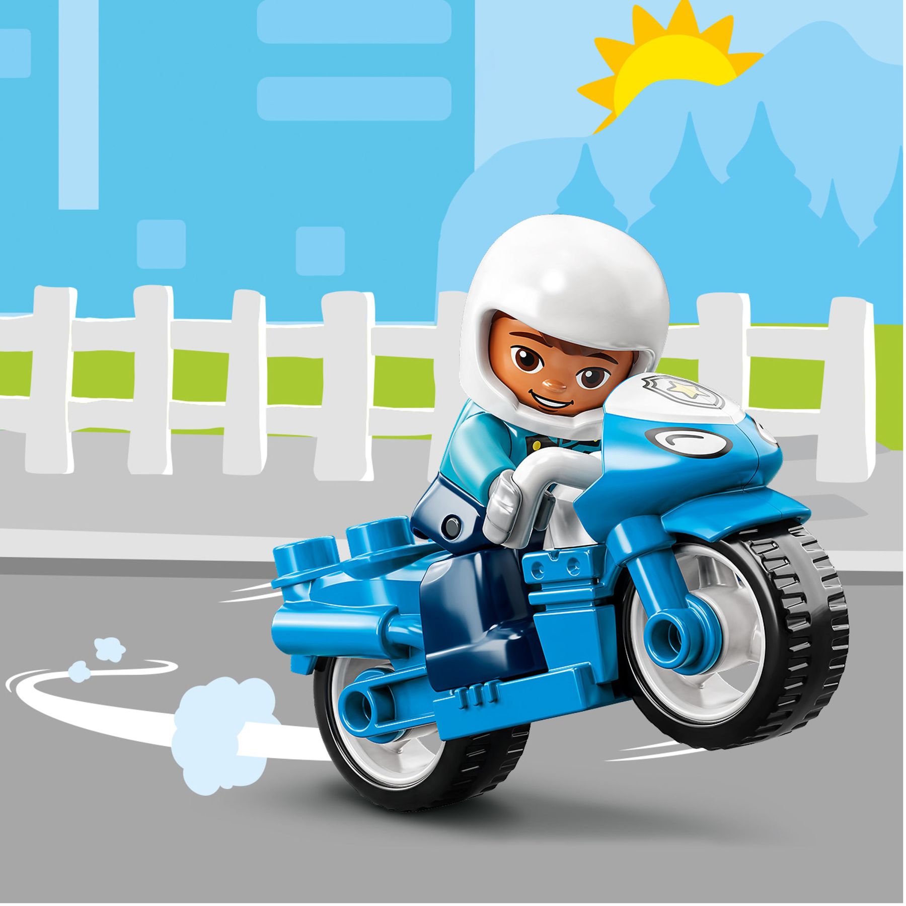 Конструктор LEGO DUPLO Реск′ю Поліцейський мотоцикл (10967)