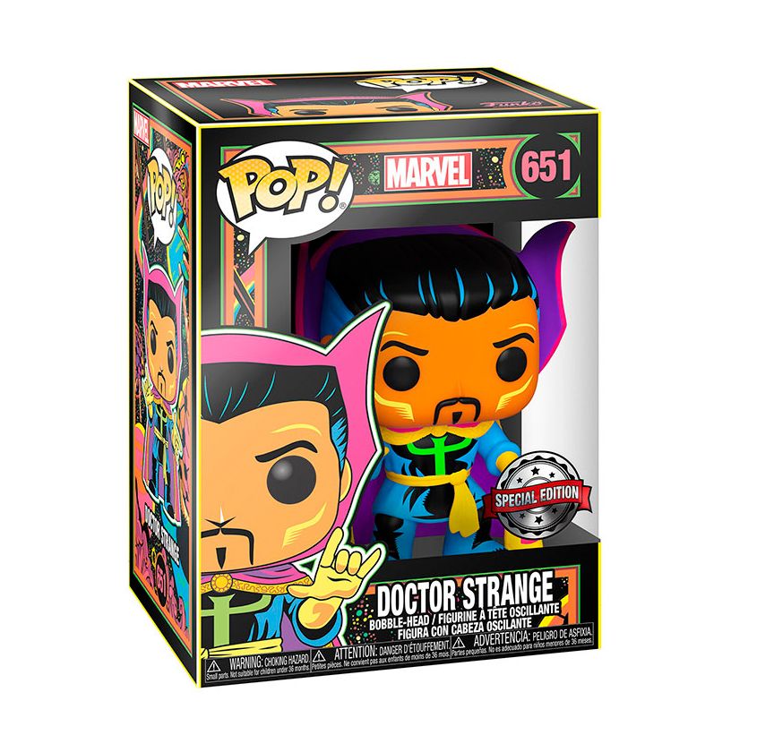 Ігрова фігурка Funko Pop Marvel: Black Light Доктор Стрендж (48848)
