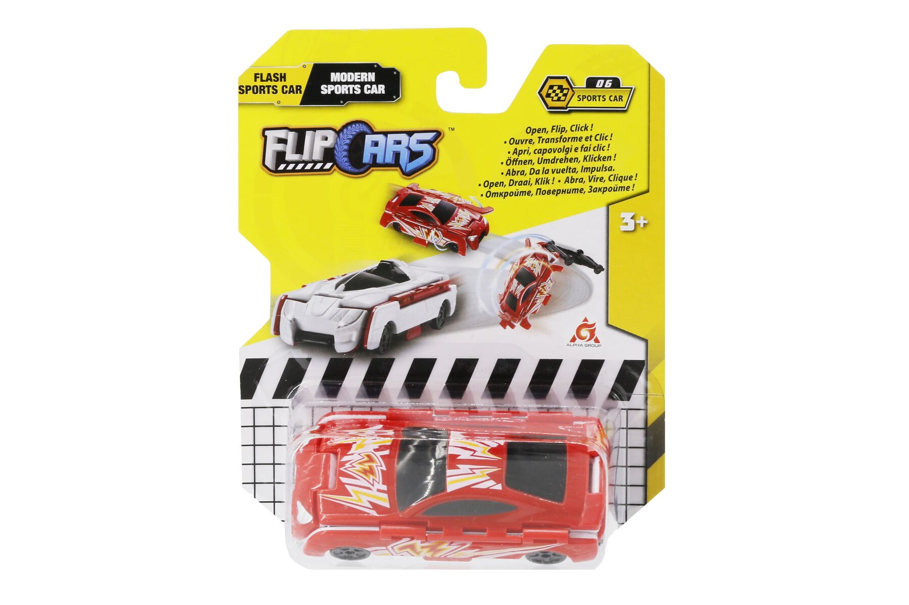 Машинка-трансформер Flip Cars Спорткари блискавка і сучасний 2 в 1 (EU463875B-06)