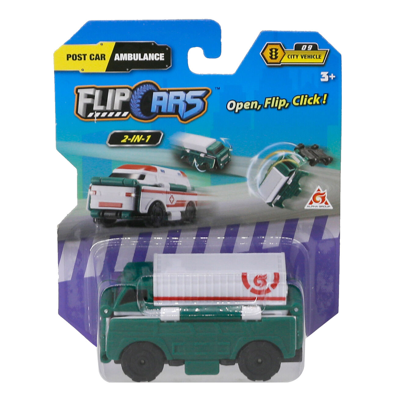 Машинка-трансформер Flip Cars Вантажівка і швидка допомога (EU463875-39)