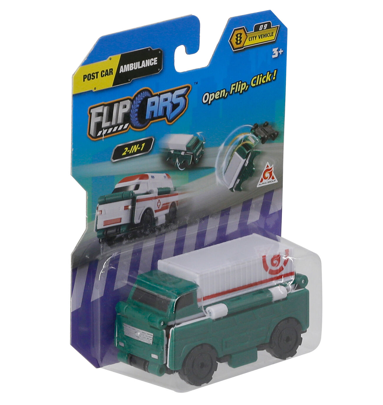Машинка-трансформер Flip Cars Вантажівка і швидка допомога (EU463875-39)