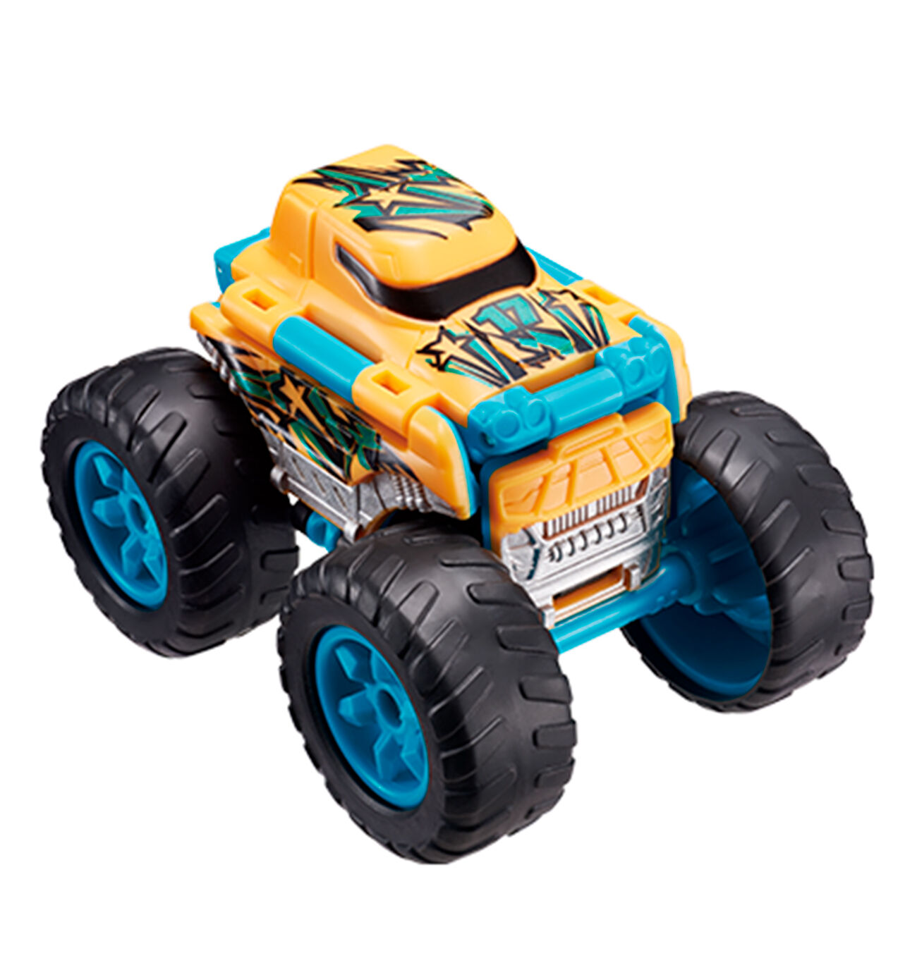 Машинка-трансформер Flip Cars Монстр-трак Носоріг 2 в 1 (EU463875A-03)