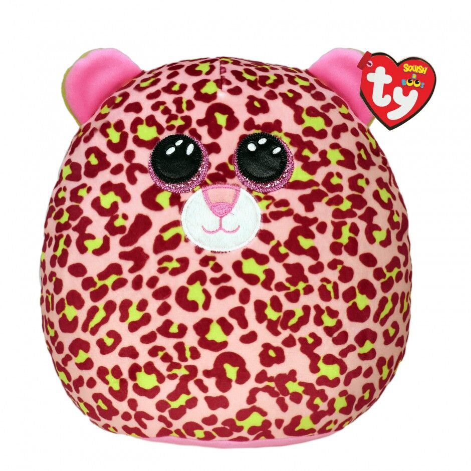 Подушка TY Squish-a-boos Леопард Lainey 20 см (39299)