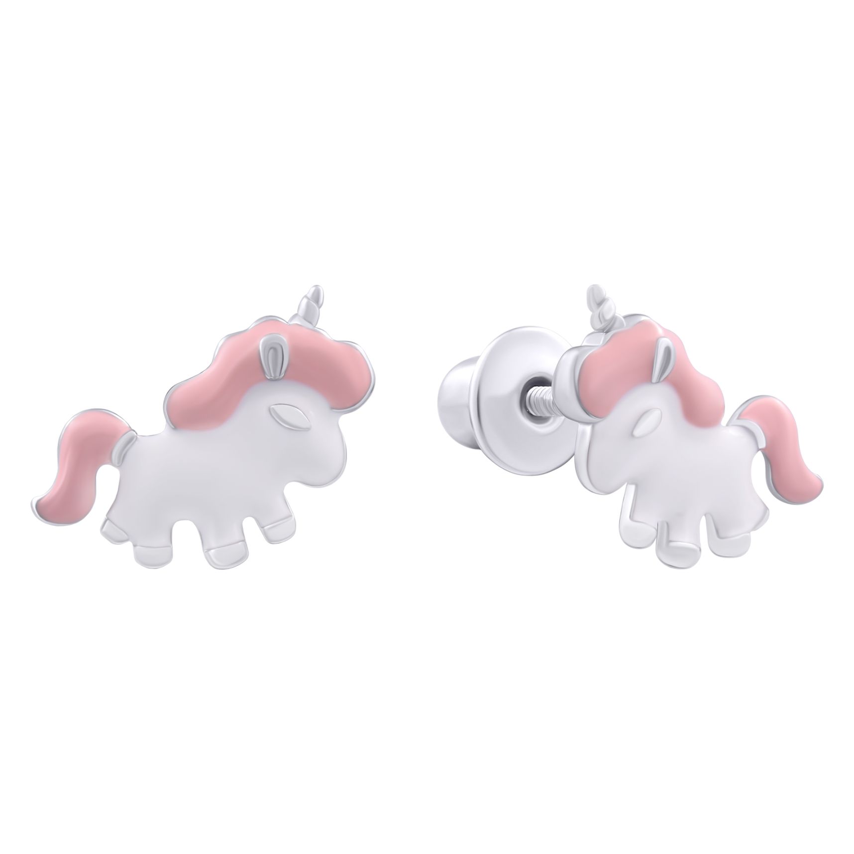 Сережки Uma&Umi Magic pets Єдиноріг рожевий (219542401611)