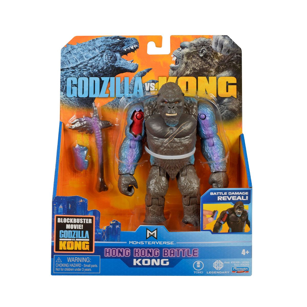 Ігровий набір Godzilla vs Kong Конг з бойовими ранами та сокирою (35354)