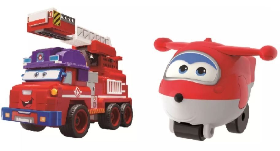 Конструктор Super Wings Small Blocks Buildable Vehicle Set Sparky (EU385011)