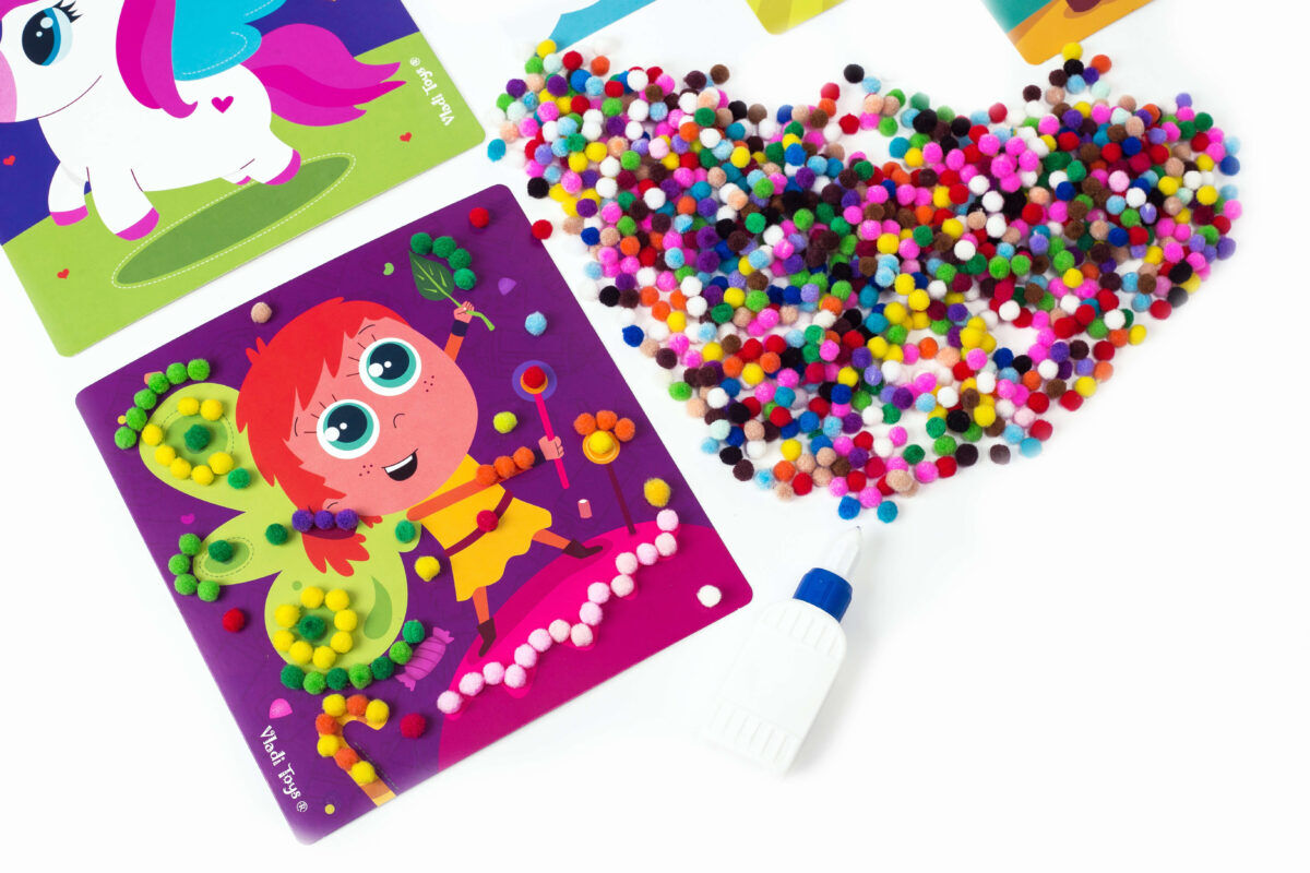 Набір для творчості Vladi Toys Rainbow pompoms Єдиноріг (VT4433-05)