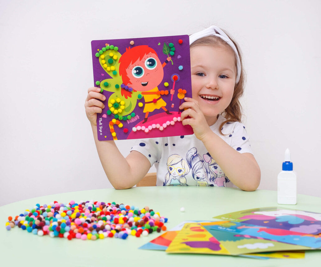 Набір для творчості Vladi Toys Rainbow pompoms Єдиноріг (VT4433-05)