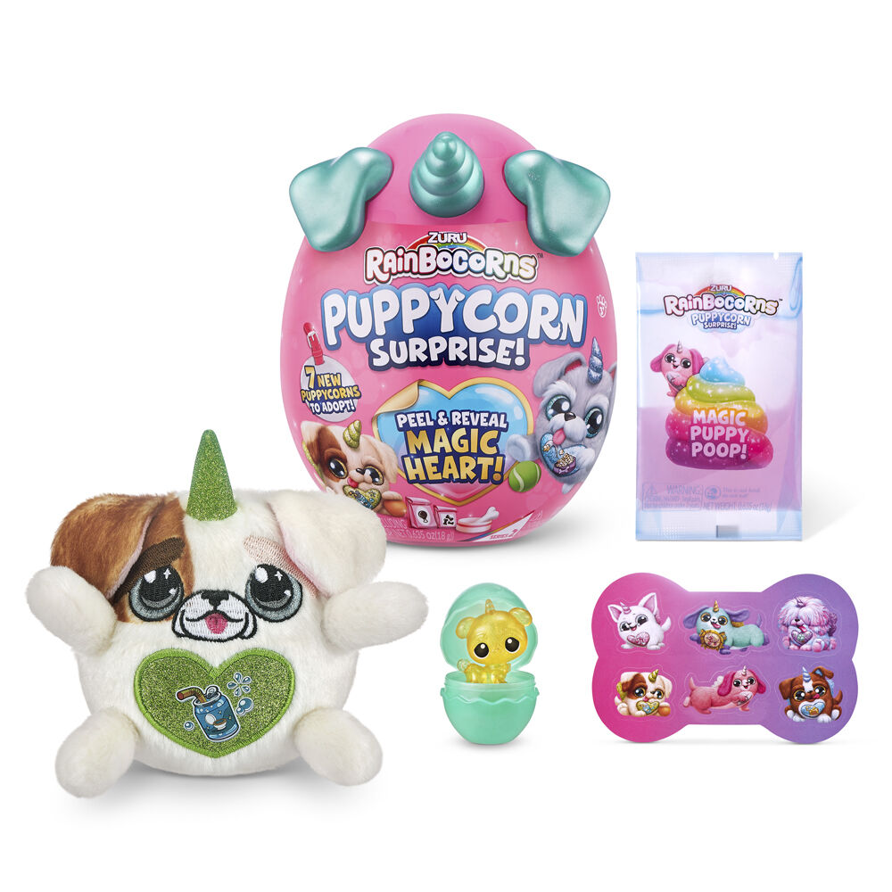 М'яка іграшка-сюрприз Rainbocorns Puppycorn Рейнбокорн-D S4 (9251D)