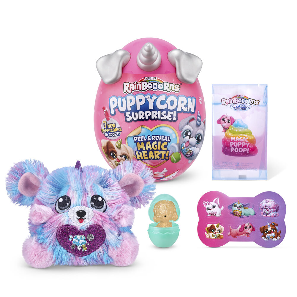 М'яка іграшка-сюрприз Rainbocorns Puppycorn Рейнбокорн-G S4 (9251G)