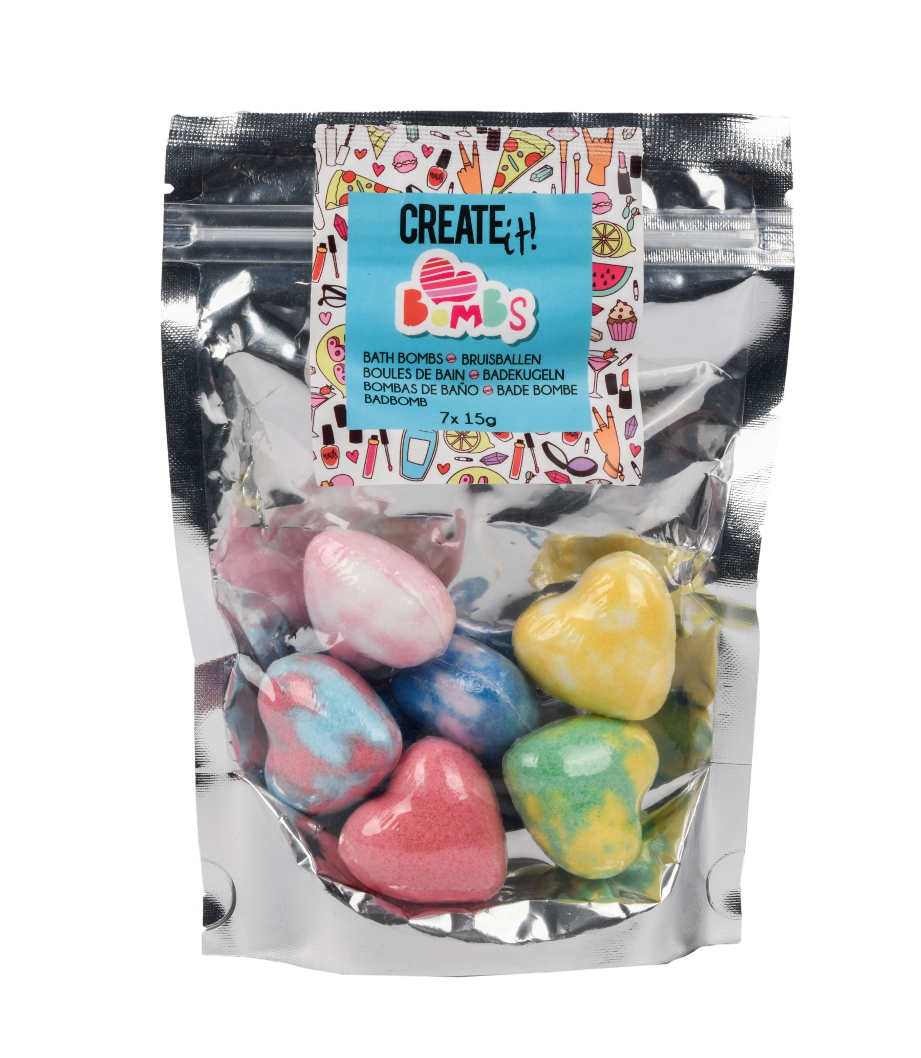Бомбочки для ванни Create It! Міні-сердечки 7 шт (84419)