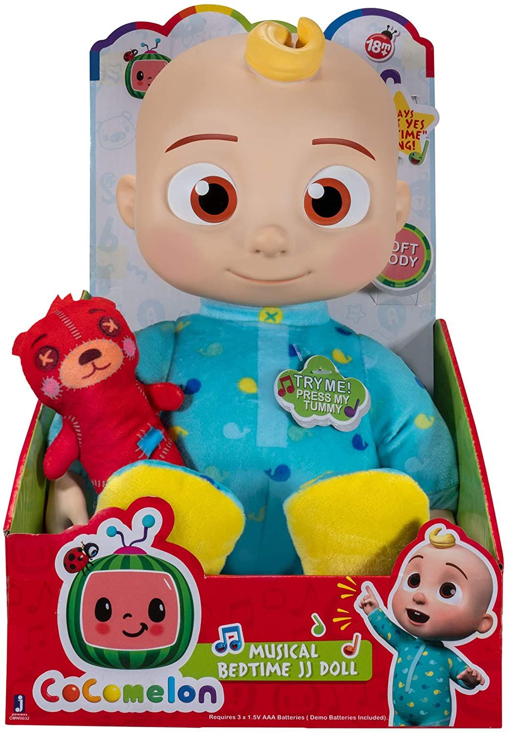 М’яка іграшка CoComelon Roto Plush Bedtime Джей Джей (CMW0016)