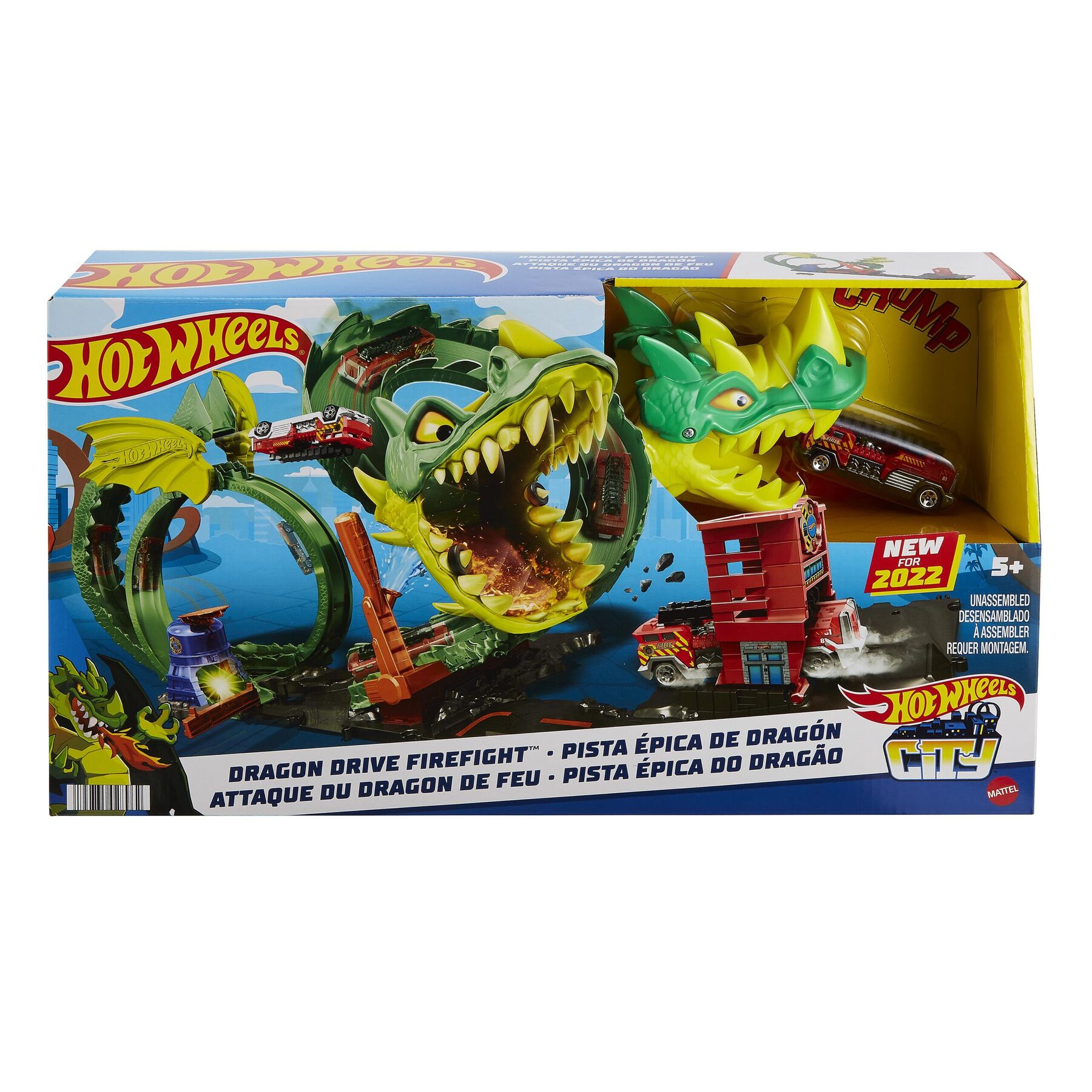 Ігровий набір Hot Wheels Атака вогняного дракона (HDP03)