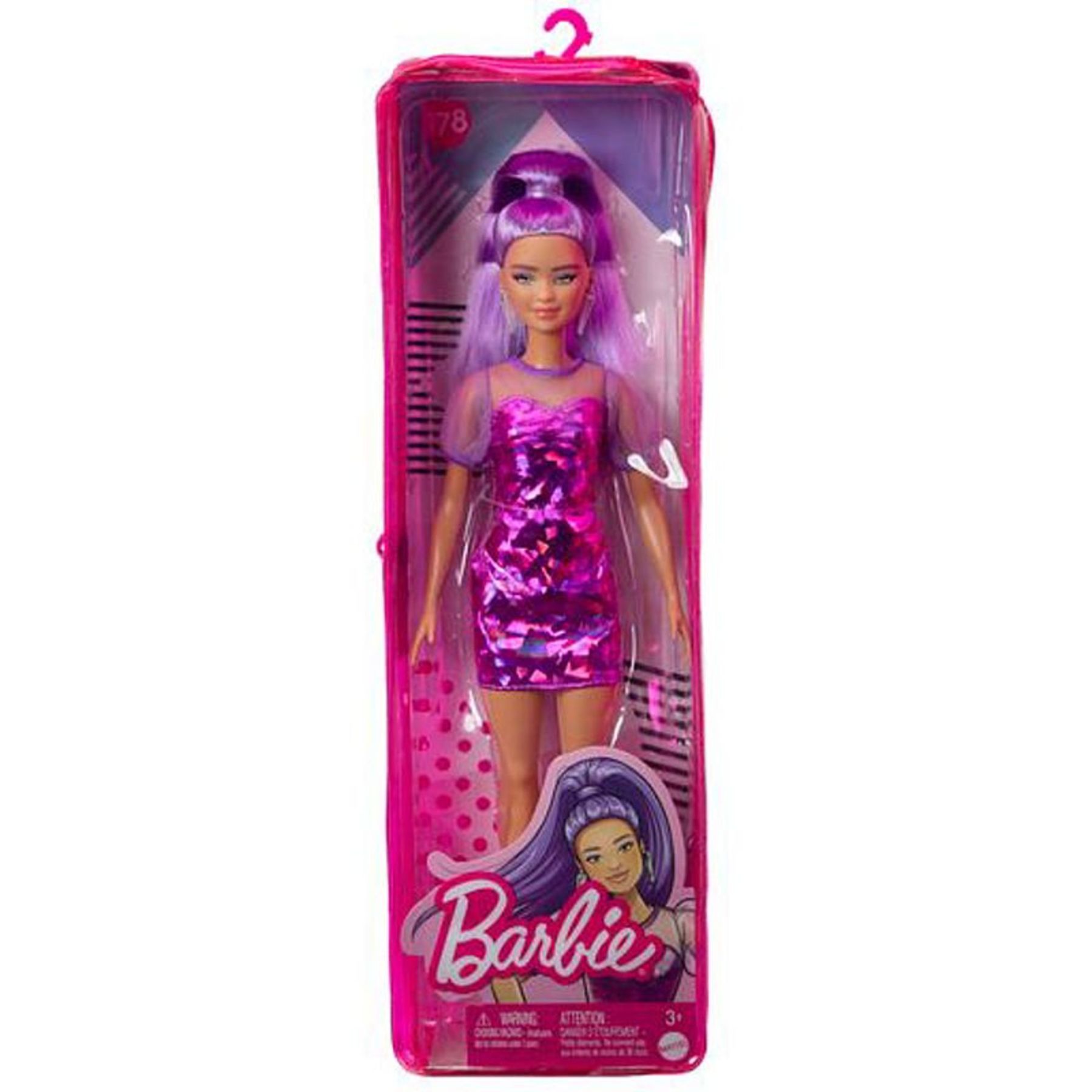 Лялька Barbie Модниця у фіолетових відтінках (HBV12)