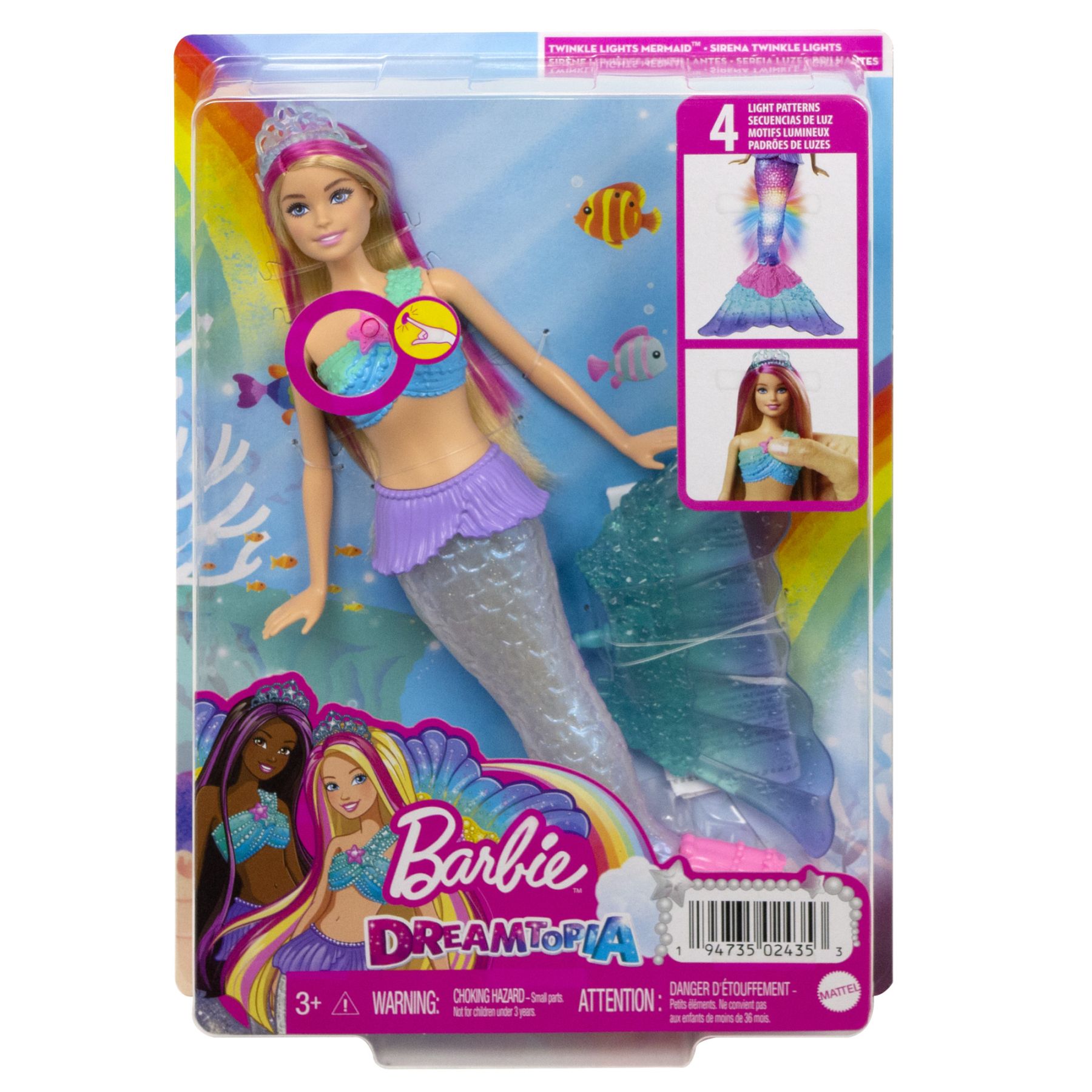 Лялька Barbie Дрімтопія Сяючий хвостик (HDJ36)