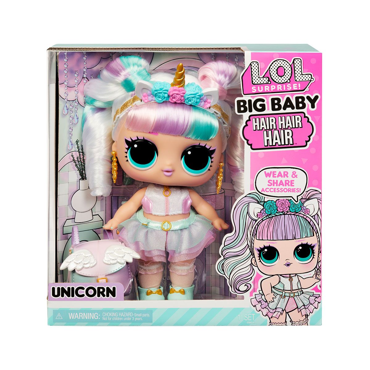 Ляльковий набір LOL Surprise Big BB Hair Hair Hair Єдиноріг (579717)