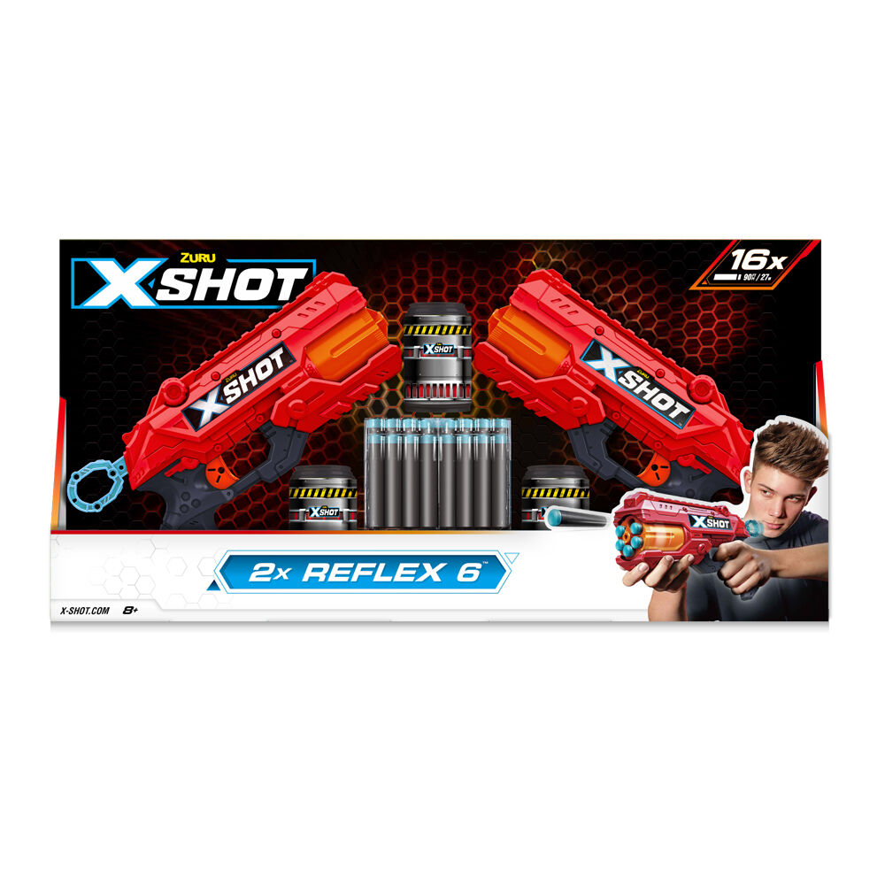 Набір бластерів X-Shot Red Excel Reflex Double (36434R)