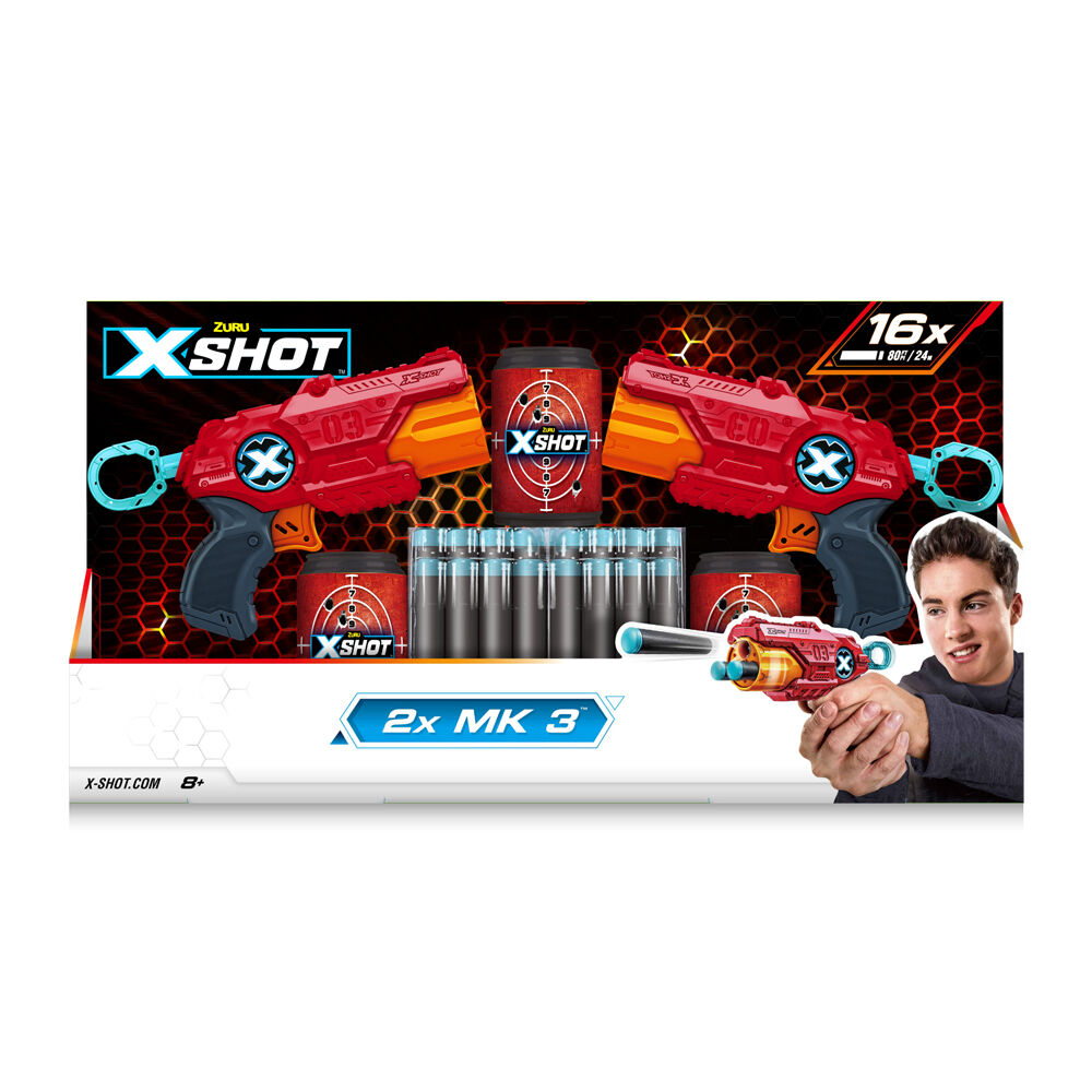 Набір бластерів X-Shot Red Excel MK 3 Double (36432R)