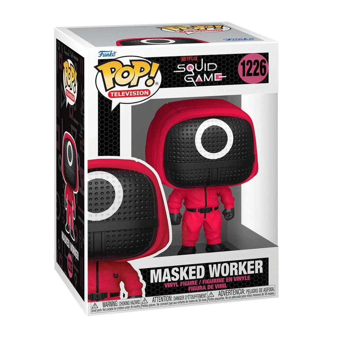 Фігурка Funko Pop Гра в кальмара Червоний солдат у масці (64799)