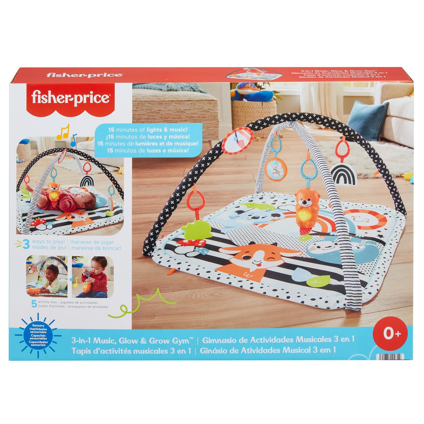 Розвивальний килимок  Fisher-Price Веселі розваги 3 в 1 (HBP41)