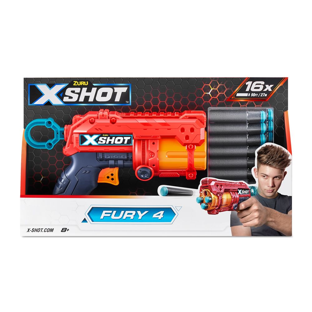Бластер X-Shot Red Excel fury 4 (36377R)