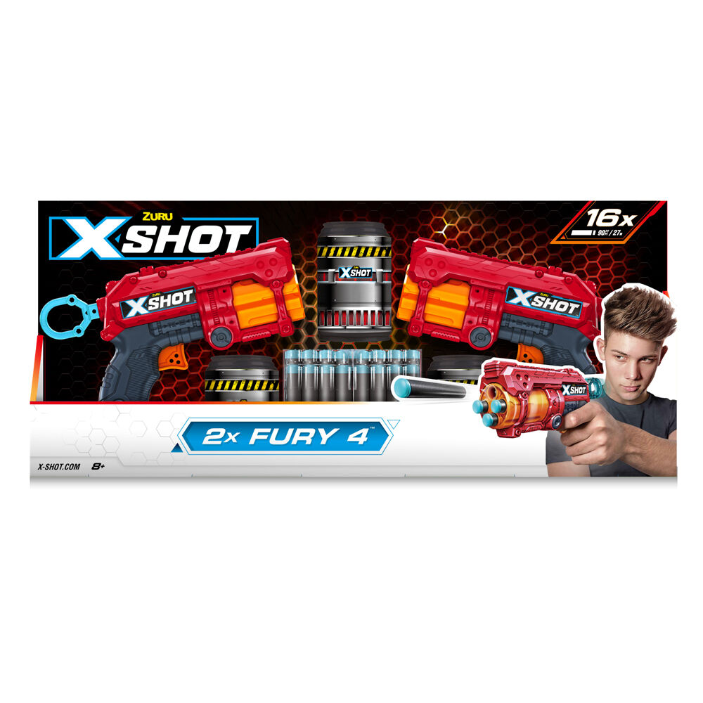 Бластер X-Shot Red Excel fury 4 2 PK (36329R)