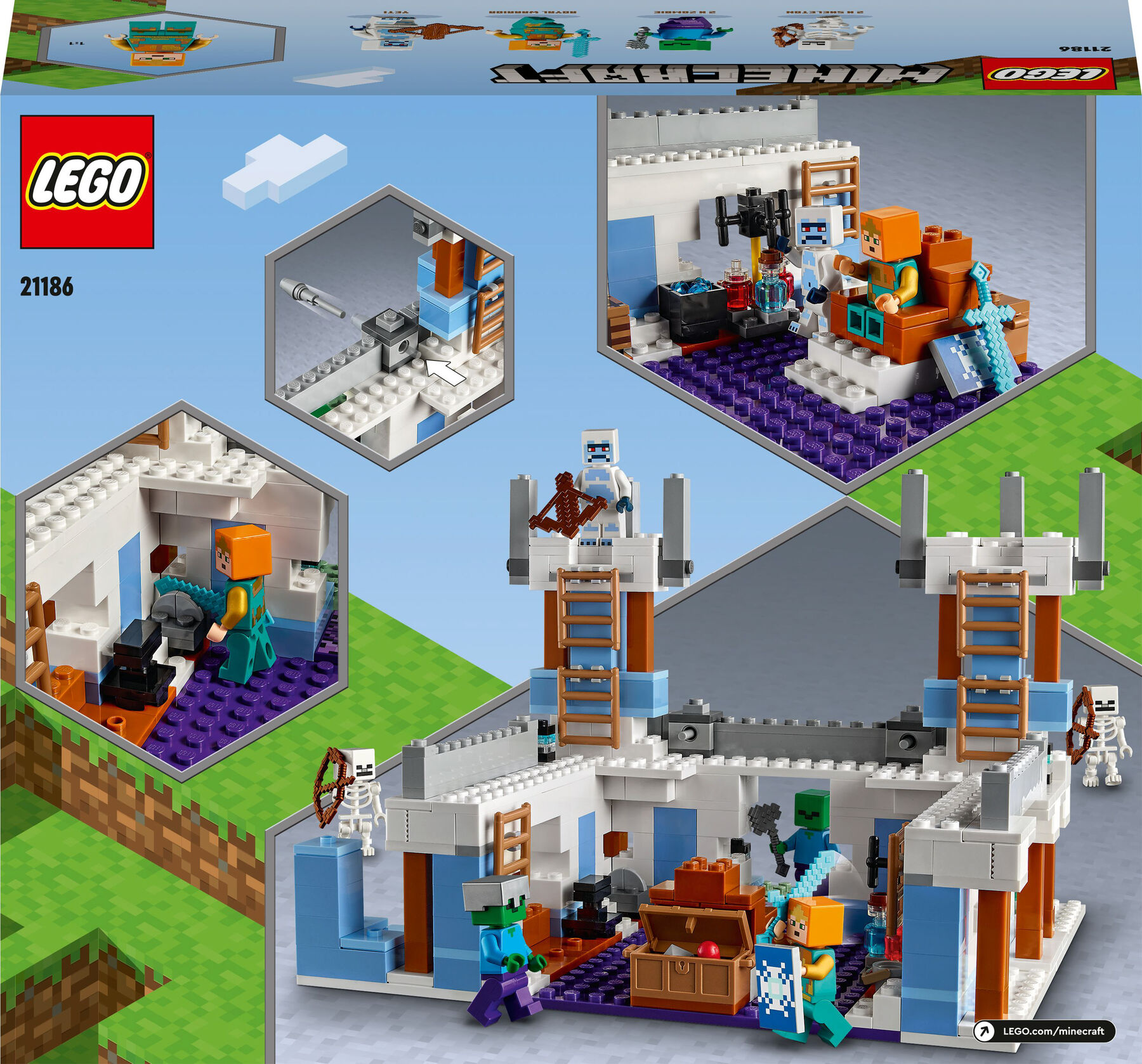 Конструктор LEGO Minecraft Крижаний замок (21186)