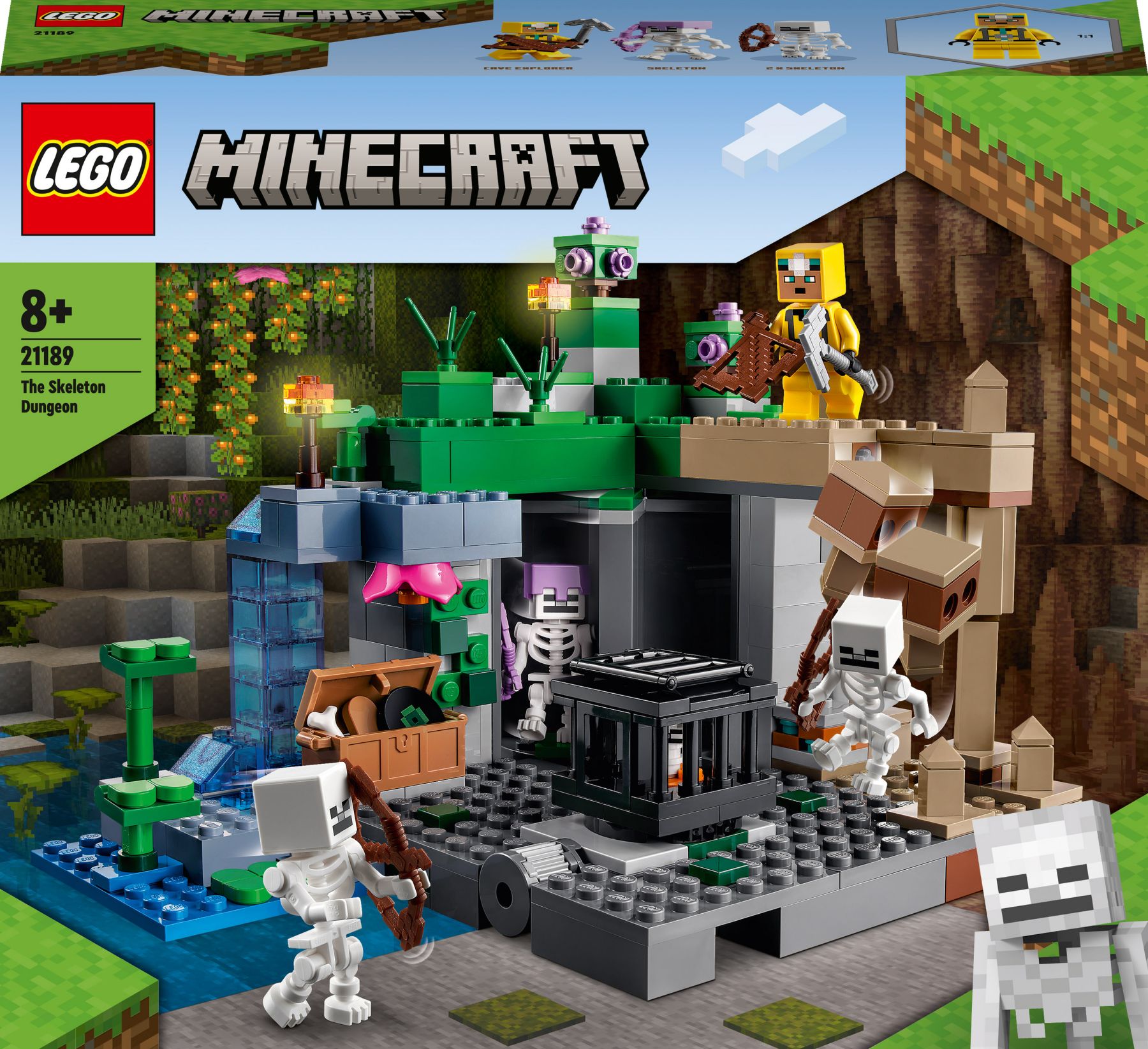 Конструктор LEGO Minecraft Підземелля скелетів (21189)