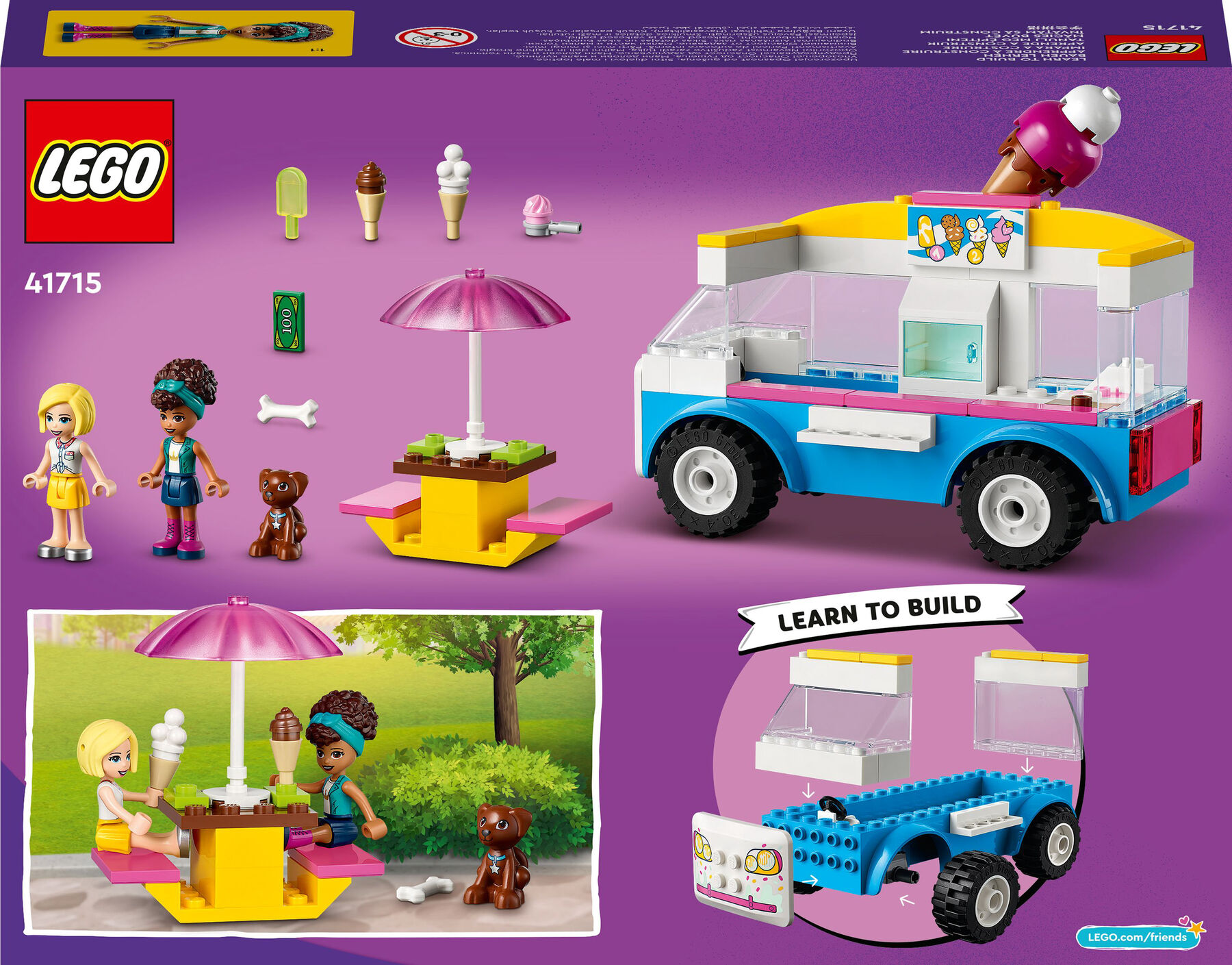 Конструктор LEGO Friends Фургон із морозивом (41715)