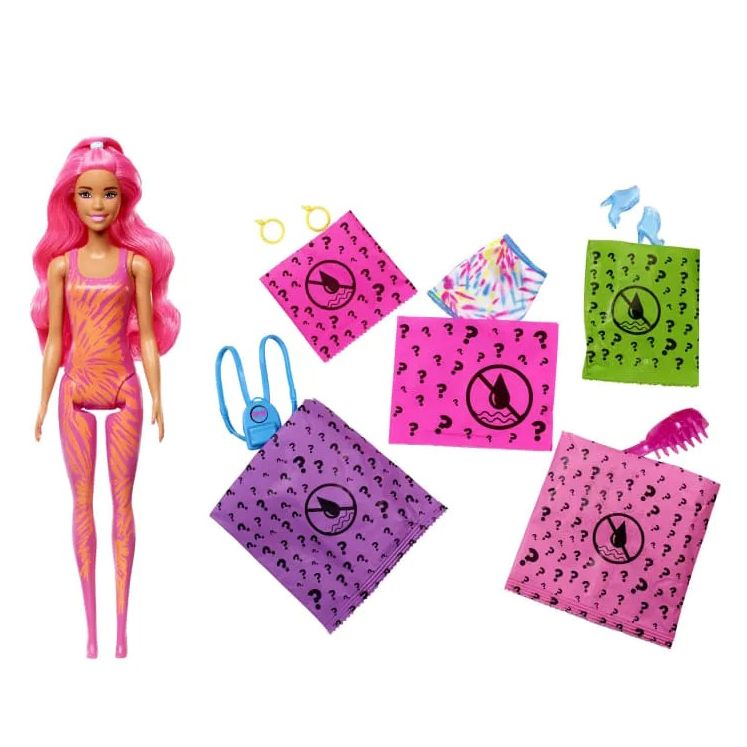 Лялька Barbie Color reveal Неонові кольори сюрприз (HCC67)