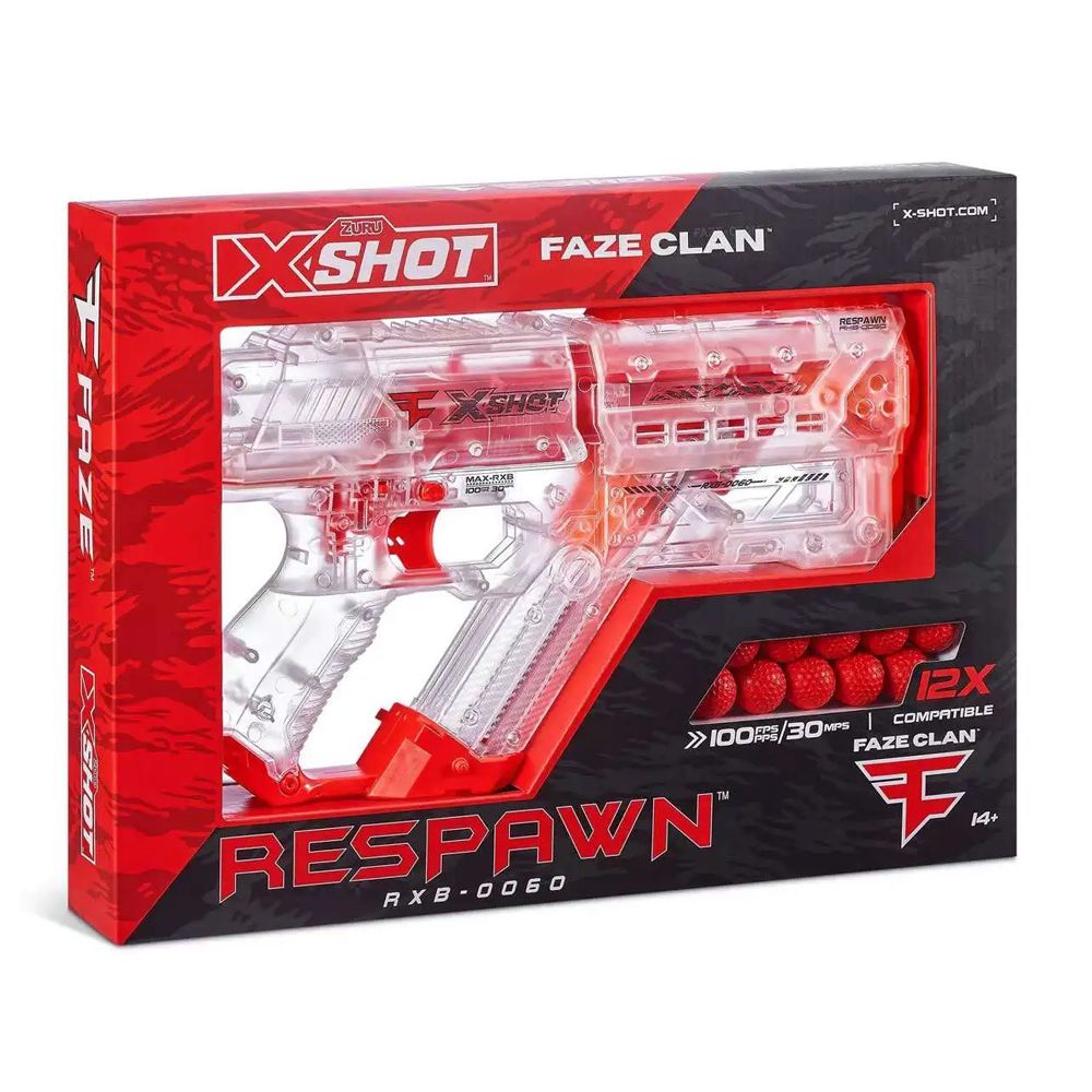 Швидкострільний бластер X-Shot Chaos Faze Respawn (36499)