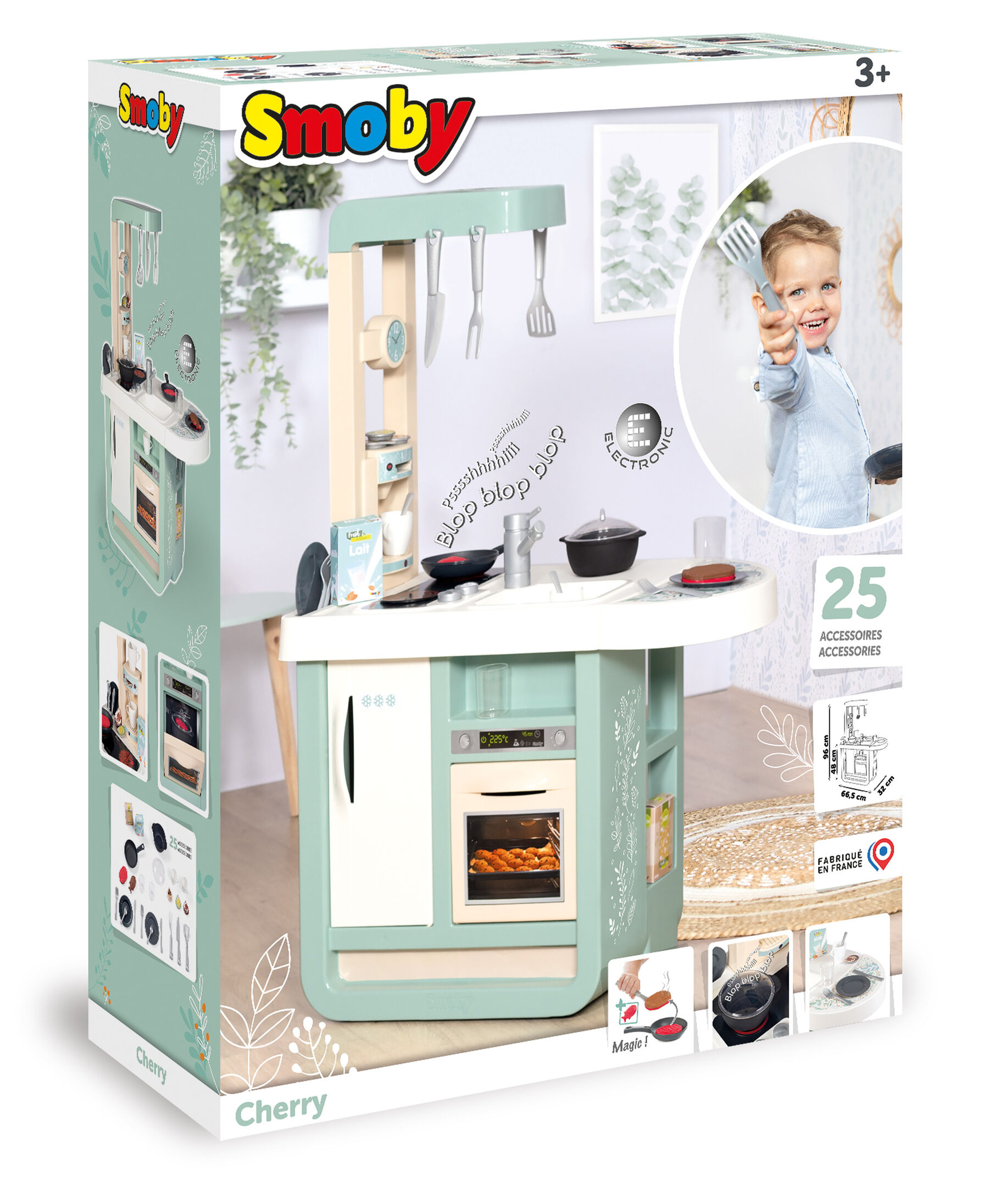 Інтерактивна кухня Smoby Черрі з духовкою та холодильником (310914)