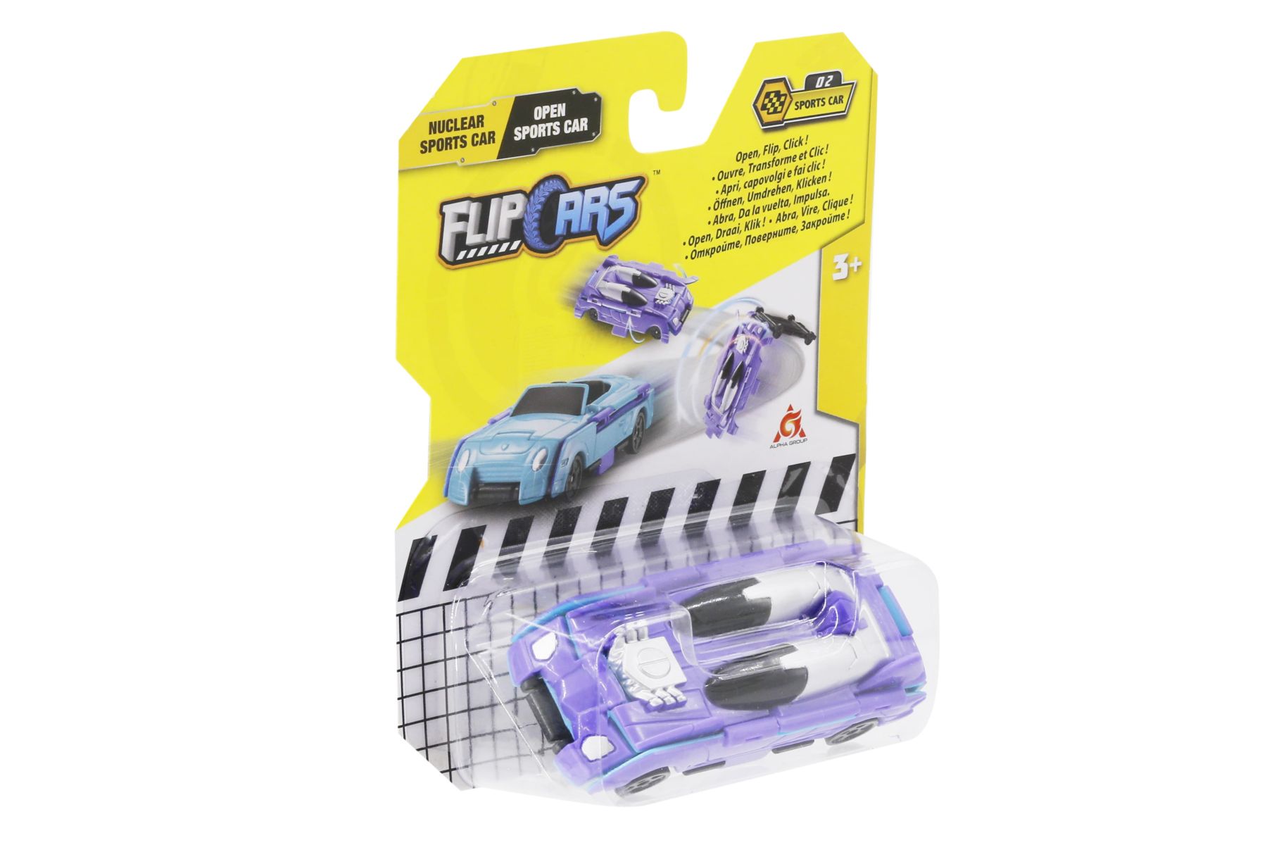 Машинка-трансформер Flip Cars Атомний спорткар і Спорткар кабріолет 2 в 1 (EU463875B-02)
