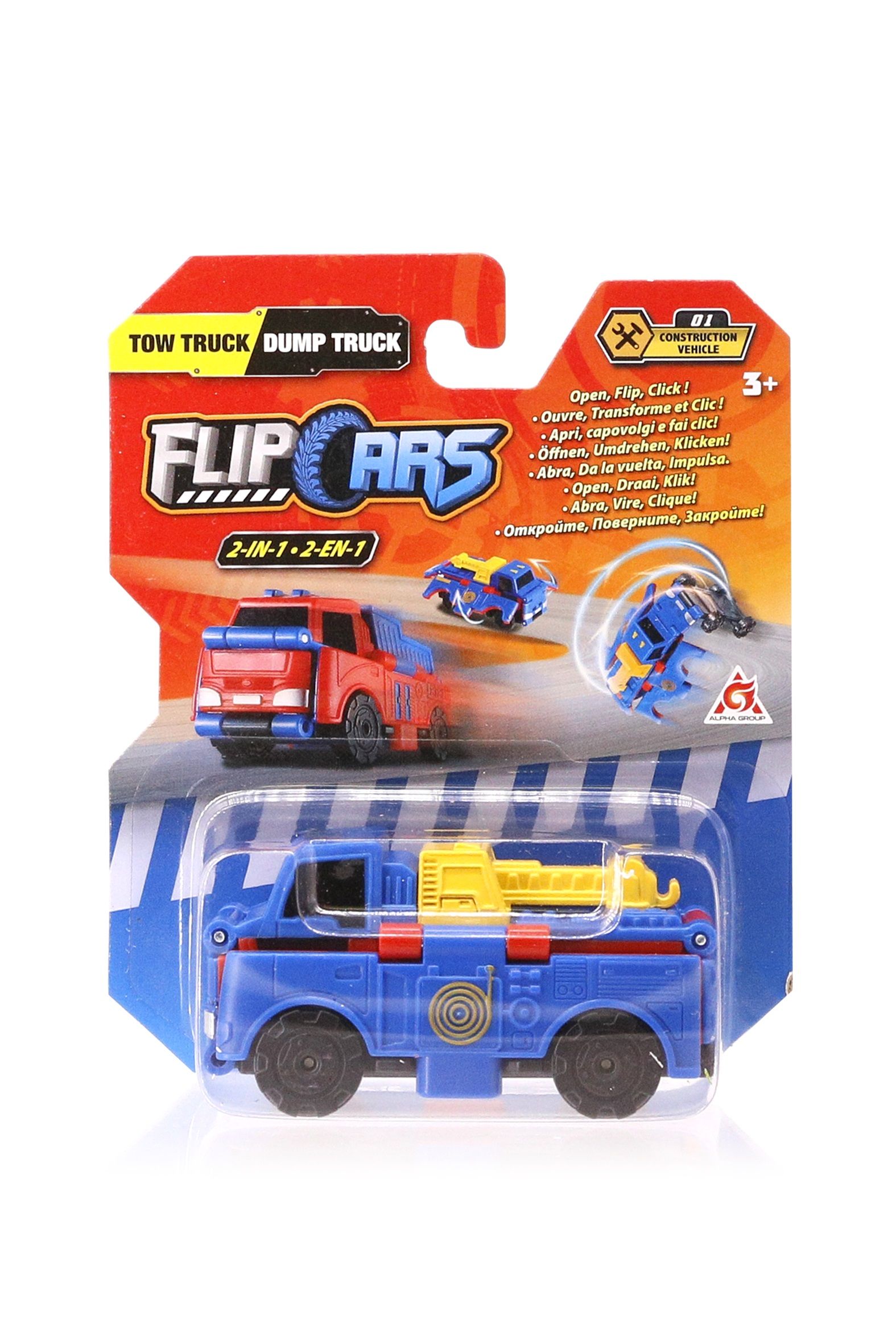 Машинка-трансформер Flip Cars Кран і Самоскид 2 в 1 (EU463875-01)