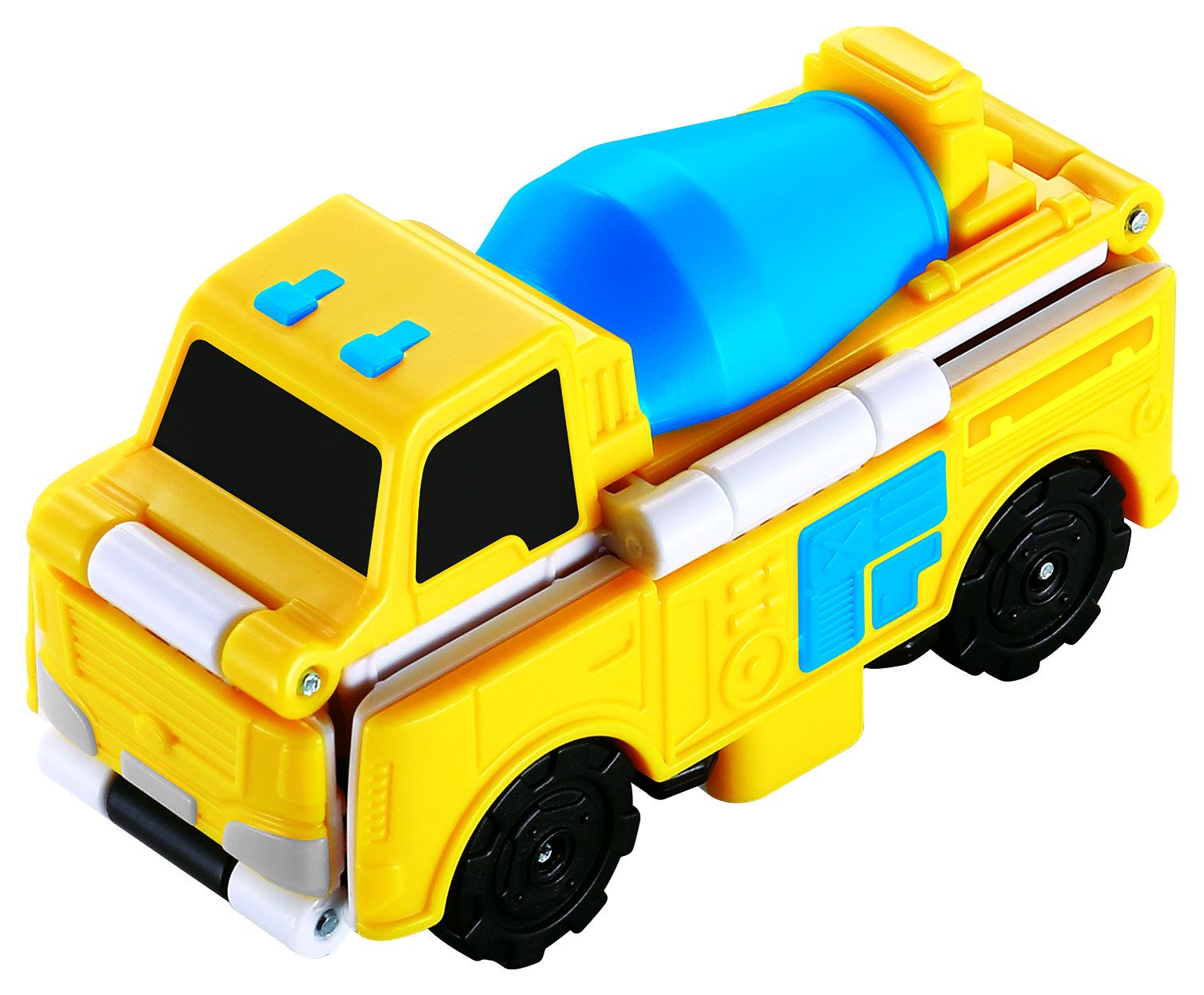 Машинка-трансформер Flip Cars Бетономішалка і Траншеєкопач 2 в 1 (EU463875-02)
